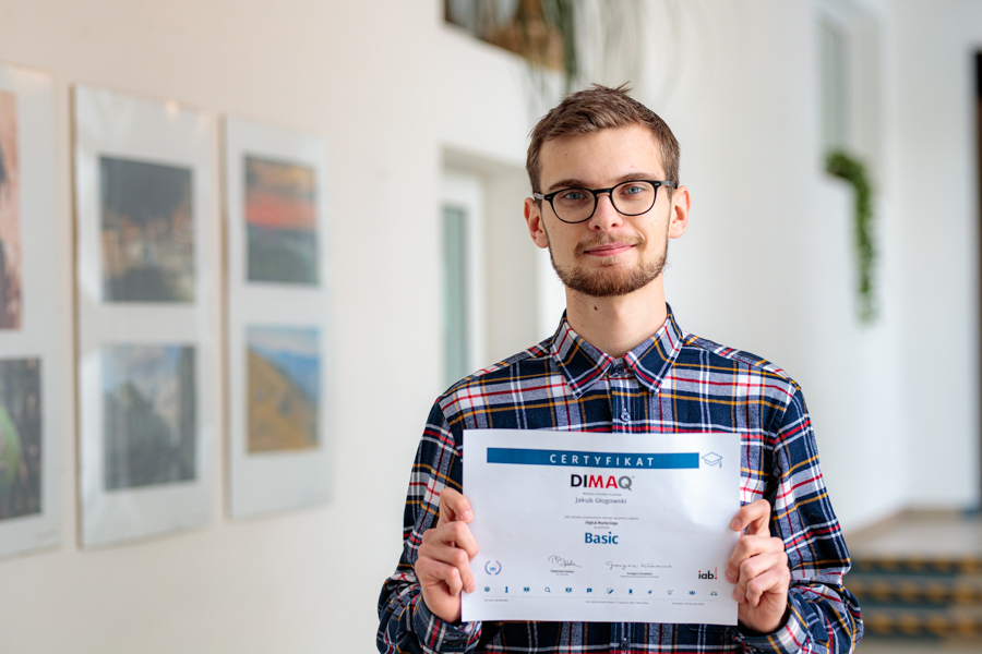 DIMAQ &#8211; studenci WSIiZ uzyskali międzynarodowy certyfikat kwalifikacji digital marketingowych