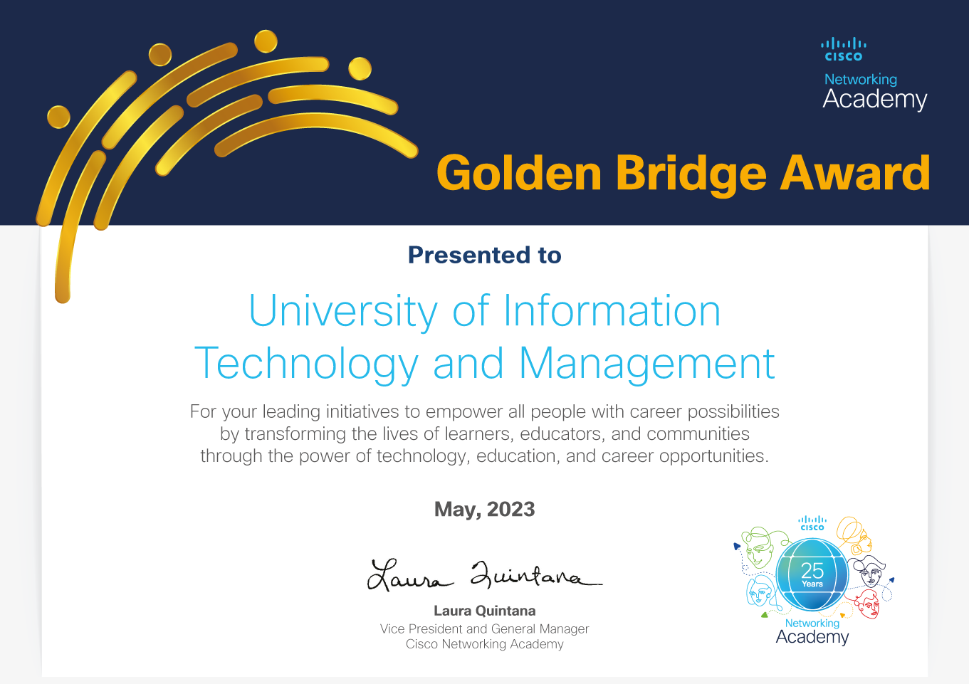 Golden Bridge Award