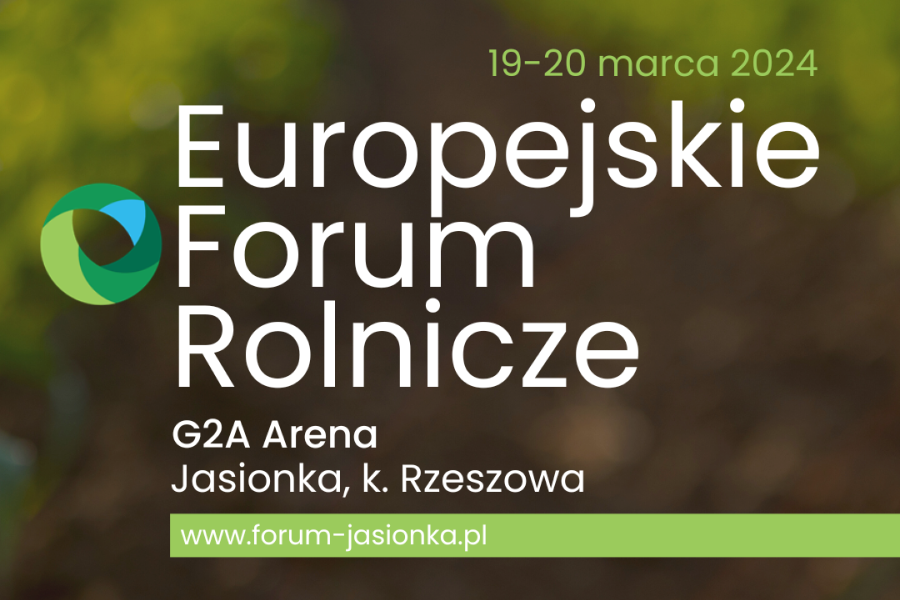 Nazwa: Europejskie Forum Rolnicze na zielono-brązowym tle