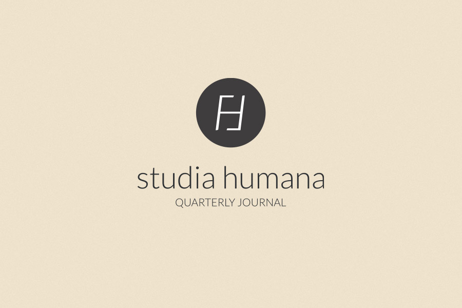 Logo Studia Humana Quarterly Journal na beżowym tle