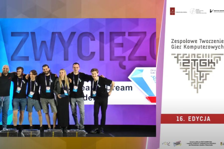 Studenci WSIiZ zwycięzcami w kategorii Game Design w konkursie Zespołowego Tworzenia Gier Komputerowych w Łodzi