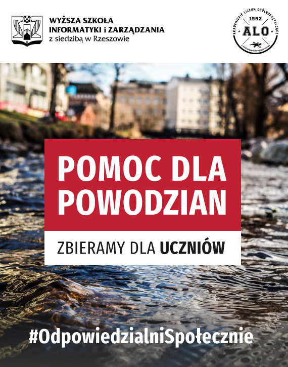 WSIiZ i ALO włączają się w pomoc poszkodowanym w powodzi