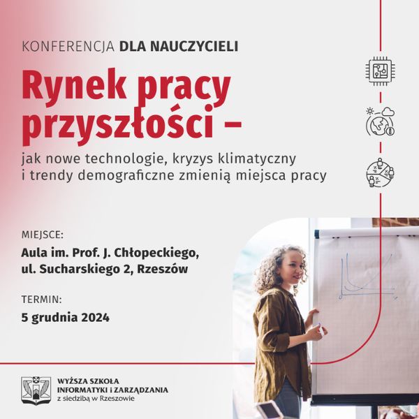 „Rynek pracy przyszłości – jak nowe technologie, kryzys klimatyczny i trendy demograficzne zmienią miejsca pracy”- zaproszenie na konferencję