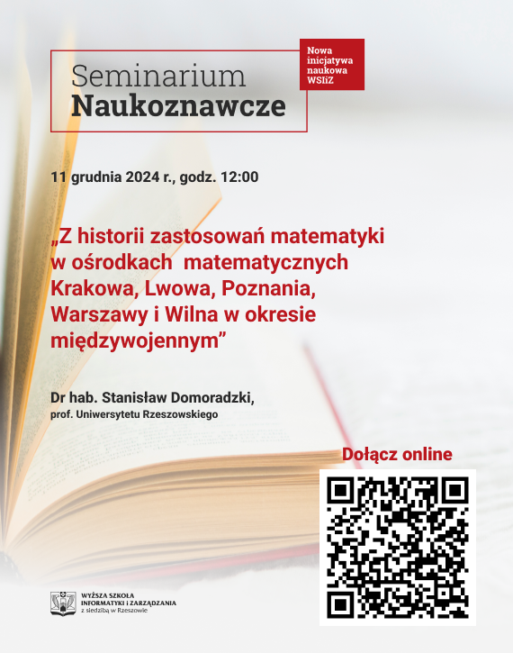 Seminarium Naukoznawcze – wykład dra hab. Stanisława Domoradzkiego, prof. UR