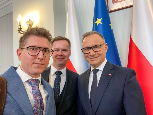 Prof. Szychowski z Prezydentem RP Andrzejem Dudą