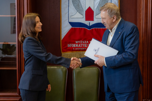 Dr Małgorzata Gosek i prof. Tadeusz Pomianek