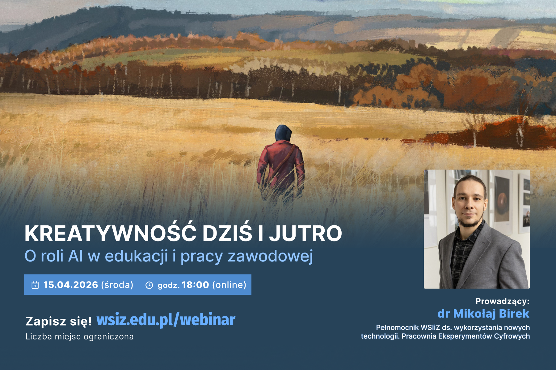Webinar o sztucznej inteligencji w edukacji i pracy zawodowej