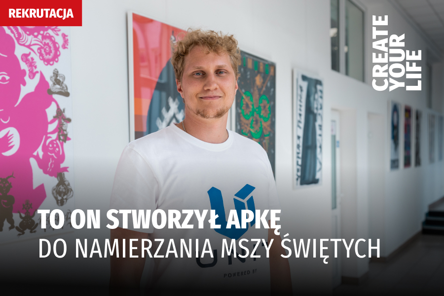 Karol Strączek student WSIiZ