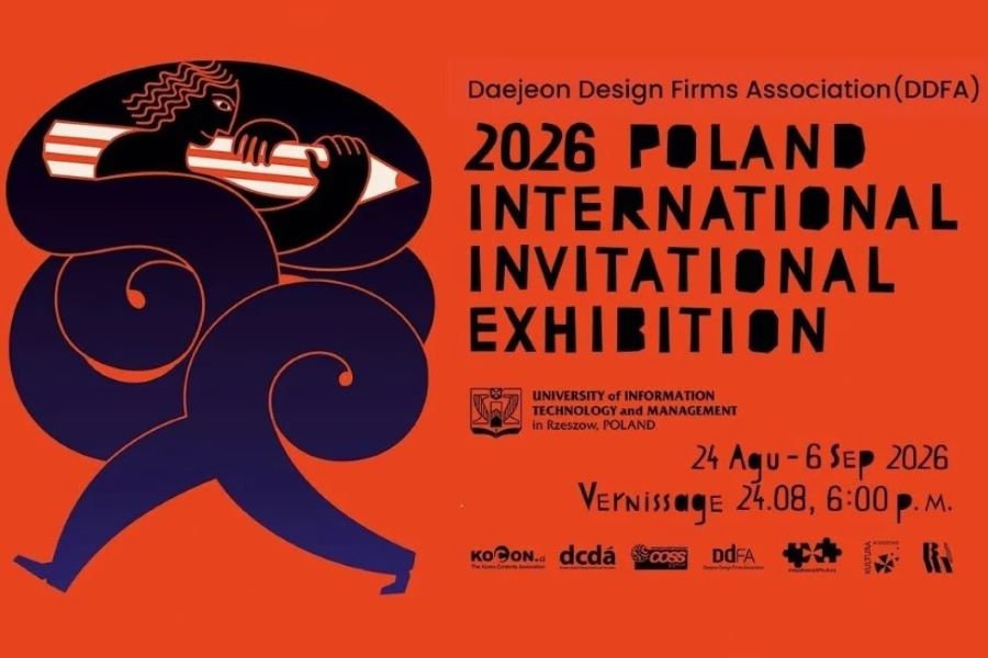 Plakat zapowiadający wystawę ilustracji w Rzeszowie