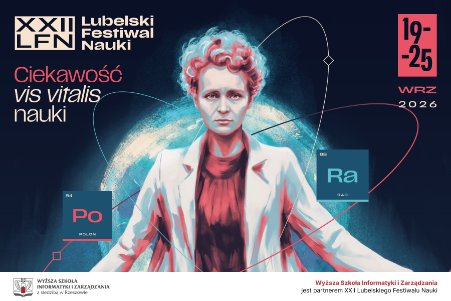 Grafika Lubelskiego Festiwalu Nauki
