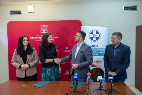 Podpisanie umowy między WSIiZ i Szpitalem Specjalistycznym w Mielcu