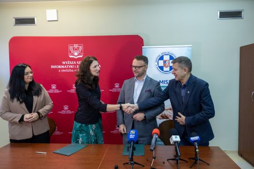 Podpisanie umowy między WSIiZ i Szpitalem Specjalistycznym w Mielcu