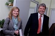 23 kwietnia 2009, od lewej: Ilona Nowicka - Dyrektor ds. Sprzedaży Kaizen Institute, Mariusz Bryke - Dyrektor Kaizen na Polskę