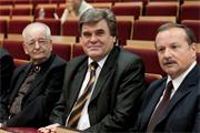 Od lewej: Prof. Z.Hippe, WicePrezydent Rzeszowa H.Wolicki oraz Rektor WSZiA w Zamościu dr J.Andreasik
